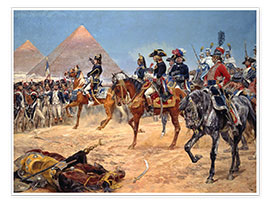 Póster Kaiser Napoleon I. in Ägypten am 21. Juli 1798. 1911