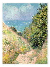 Póster  Caminho perto de Pourville - Claude Monet