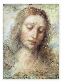 Póster  Cabeça de Cristo - Leonardo da Vinci