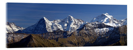 Quadro em acrílico  Eiger , Mönch and Jungfrau Panorama - Gerhard Albicker