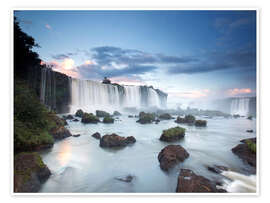 Póster  Nascer do sol nas Cataratas do Iguaçu - Alex Saberi