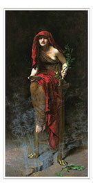 Póster  La Sacerdotisa de Delphi - John Collier