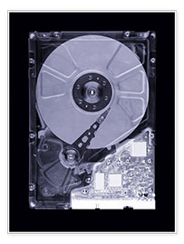 Póster  Computer hard disk, simulated X-ray - Mark Sykes