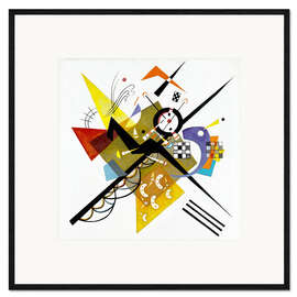 Impressão artística com moldura  Sobre blanco II - Wassily Kandinsky