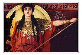Póster  Grécia Antiga (Atena, detalhe) - Gustav Klimt