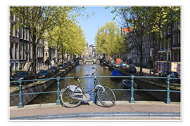 Póster Amsterdam waterway