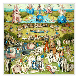 Póster  O Jardim das Delícias Terrenas - Hieronymus Bosch