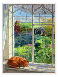 Póster  Gato na janela, verão - Timothy Easton