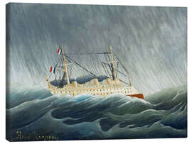 Quadro em tela  O navio que lança tempestades - Henri Rousseau