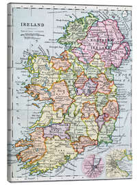 Quadro em tela  Irish Free State And Northern Ireland - Ken Welsh