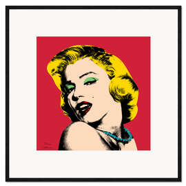 Impressão artística com moldura  Marilyn Monroe - Mark Ashkenazi