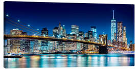 Quadro em tela  New York illuminated Skyline - Sascha Kilmer