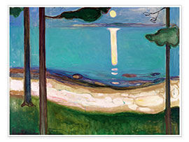 Póster  Luar - Edvard Munch