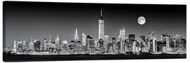 Quadro em tela  Skyline de Manhattan ao pôr-de-sol