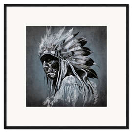 Impressão artística com moldura  Old chieftain