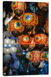 Quadro em tela  Mosaic lanterns in Istanbul
