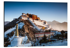 Quadro em alumínio  Famous Potala palace in Lhasa, Tibet - Matteo Colombo