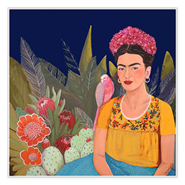 Póster  Frida Kahlo e a casa azul II - Sylvie Demers