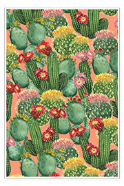 Póster  cactus meadow