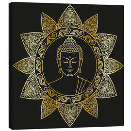 Quadro em tela  Buddha in golden bloom