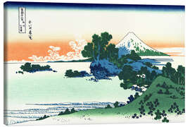 Quadro em tela  Praia Shichiri na província de Sagami - Katsushika Hokusai