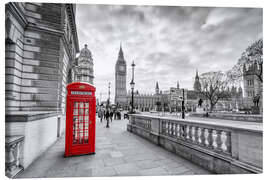 Quadro em tela  Caixa de telefone vermelho, Londres - euregiophoto