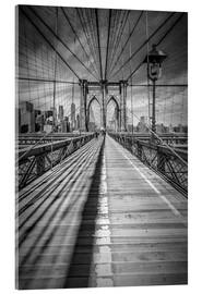 Quadro em acrílico  Ponte do Brooklyn em Nova York - Melanie Viola