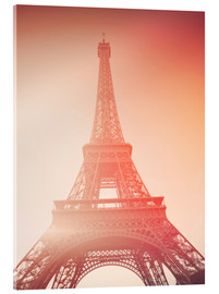 Quadro em acrílico  Paris, my love