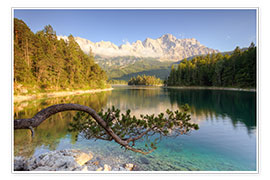 Póster  At the Eibsee in Bavaria - Michael Valjak