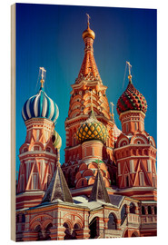 Quadro de madeira  St. Basil's Cathedral, Russia