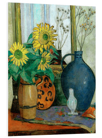 Quadro em PVC  Sunflowers with Matisse shell - Oskar Moll