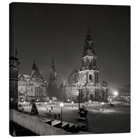 Quadro em tela  Dresden Hofkirche no inverno