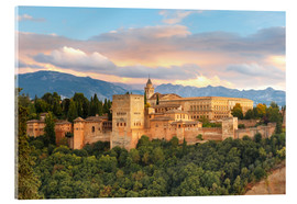 Quadro em acrílico  Alhambra with Comares tower