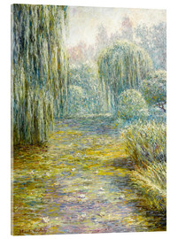 Quadro em acrílico  O jardim em Giverny - Blanche Hoschedé-Monet