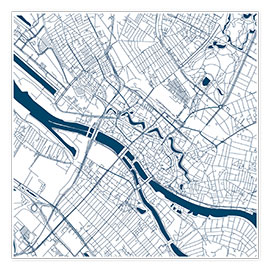 Póster  City map of Bremen - 44spaces