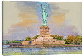 Quadro em tela  New York Statue of Liberty - Peter Roder