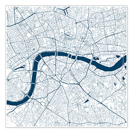 Póster City map of London