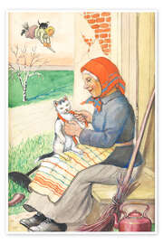 Póster  Easterwitch with cat - Jenny Nyström