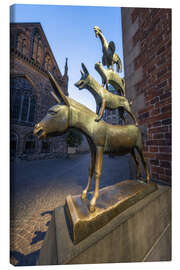 Quadro em tela  The statue of the Bremen Town Musicians - Jan Christopher Becke