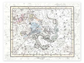 Póster  Constellations of the Ursa Minor, Cassiopeia, Platte 2 - Alexander Jamieson