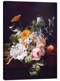 Quadro em tela  Vase of Flowers - Rachel Ruysch