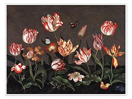 Póster  Still life with tulips - Johannes Bosschaert