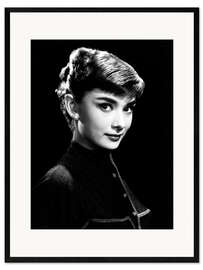 Impressão artística com moldura  Roman Holiday, Audrey Hepburn