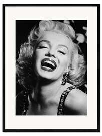 Impressão artística com moldura  Marilyn Monroe Lipstick - Celebrity Collection