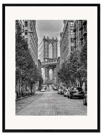 Impressão artística com moldura  Manhattan Bridge - Assaf Frank